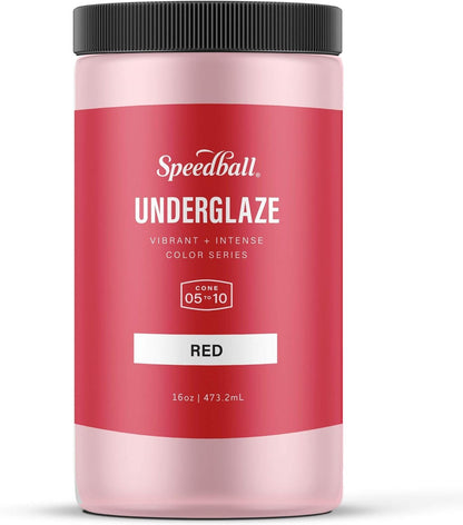 Speedball Underglaze, Teal, 16 oz, Made in USA, Lead-Free Color for Pottery and Ceramics, Wide Firing Range Cone 05-10, Food Safe