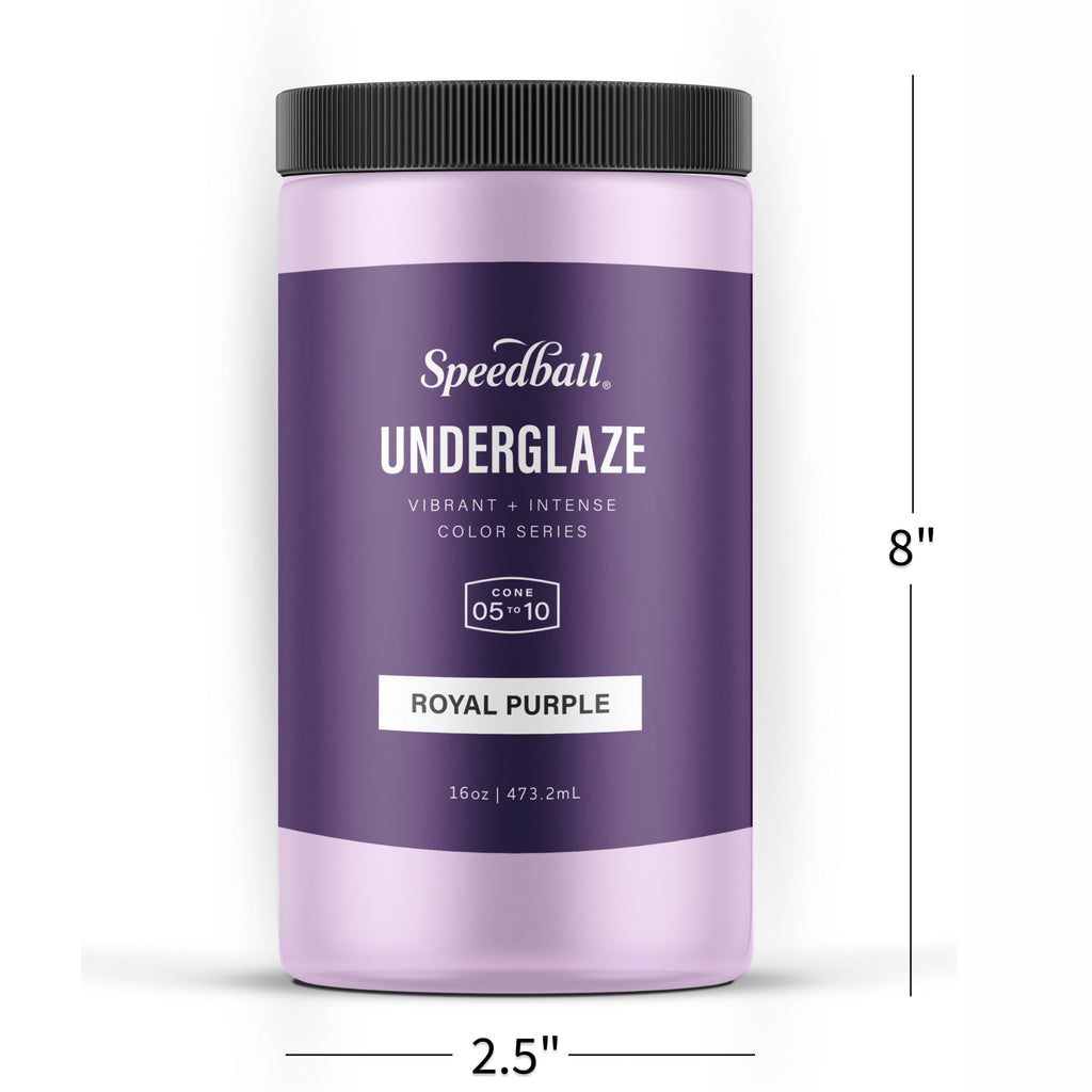 Speedball Underglaze, Teal, 16 oz, Made in USA, Lead-Free Color for Pottery and Ceramics, Wide Firing Range Cone 05-10, Food Safe
