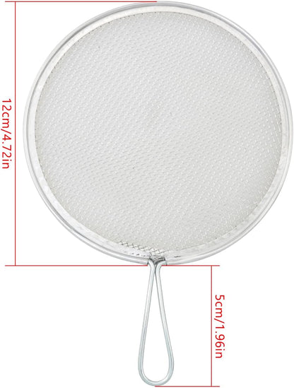 FMHXG Round Pocket Sieve Clay Pottery Tools Stainless Steel Ceramic Glaze Strainer 12 x 17cm Used for Straining mud Liquid Glaze Polymer Clay Clay Pottery Art Supplies