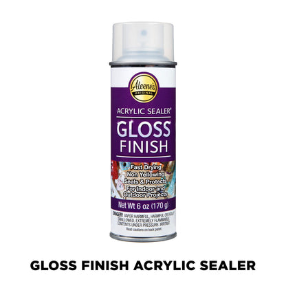 Aleene's 26412 Spray Gloss Finish, 6 Oz Acrylic Sealer, Original Version