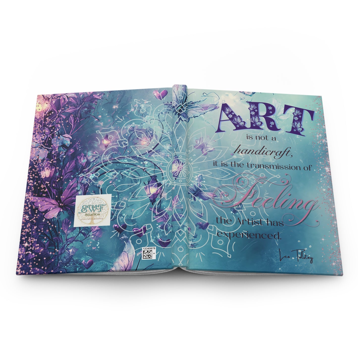 Matte Hardcover Journal - Art is not a handicraft