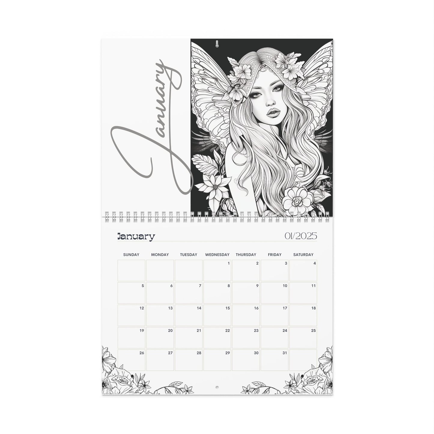 2025 Coloring Calendar - Moonlight Faeries Volume 9