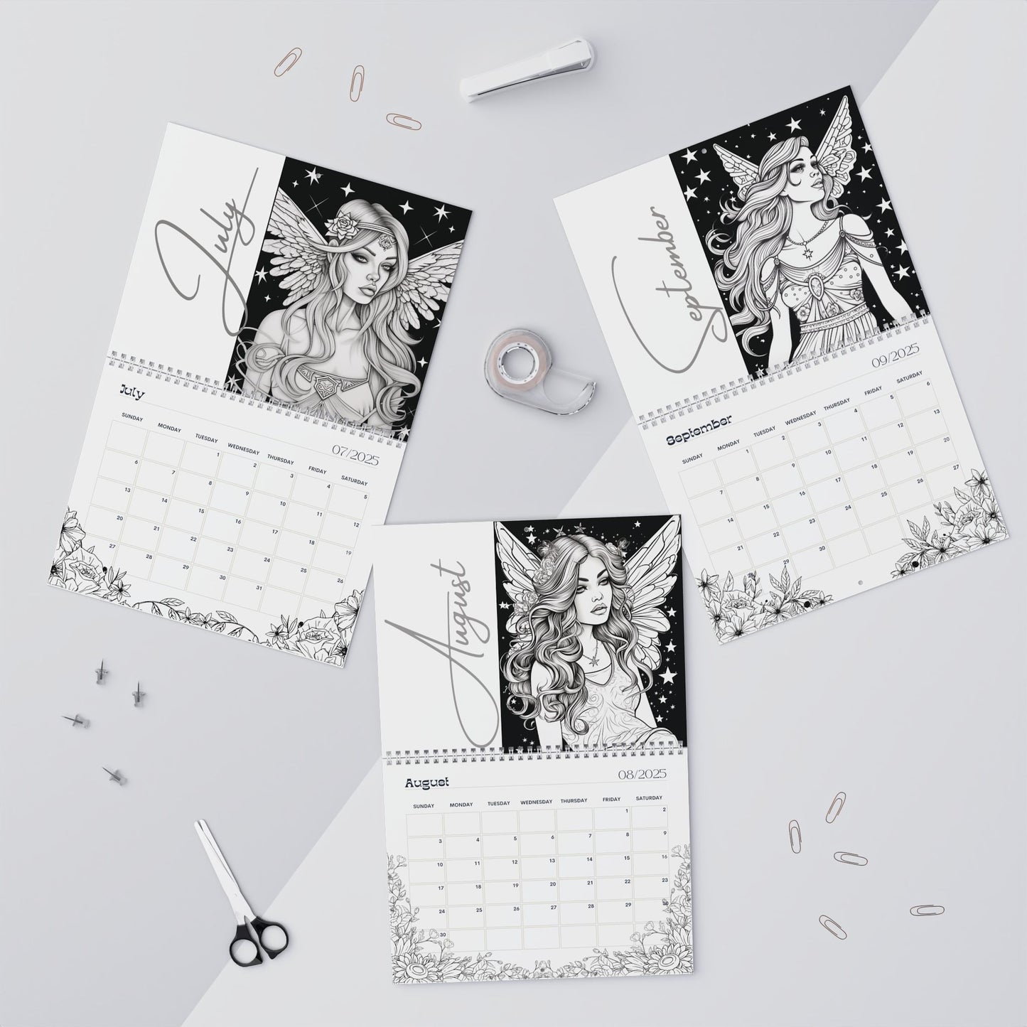 2025 Coloring Calendar - Moonlight Faeries Volume 9