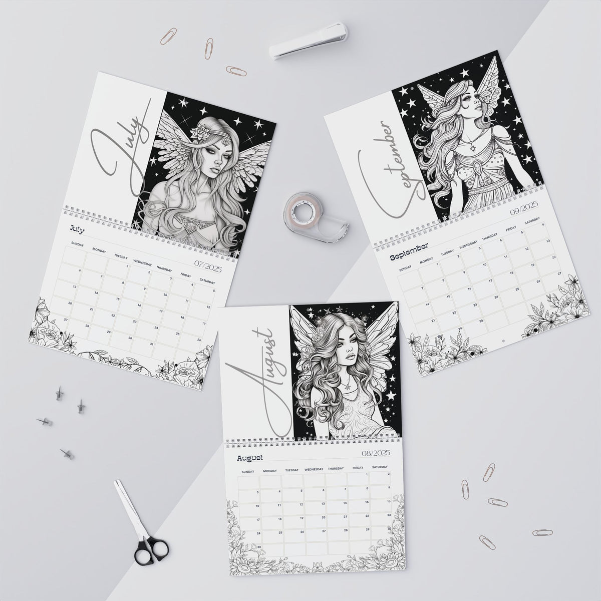2025 Coloring Calendar - Moonlight Faeries Volume 9
