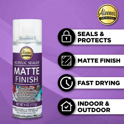 Aleene's 26412 Spray Gloss Finish, 6 Oz Acrylic Sealer, Original Version