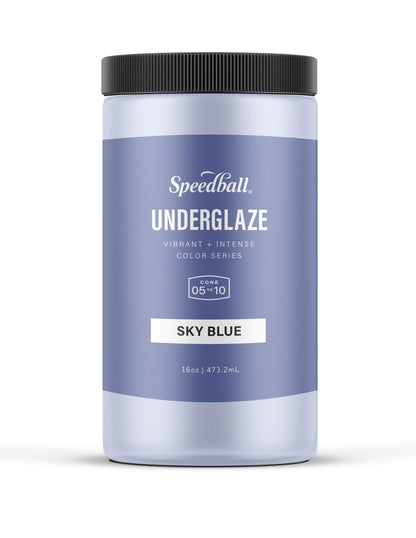 Speedball Underglaze, Teal, 16 oz, Made in USA, Lead-Free Color for Pottery and Ceramics, Wide Firing Range Cone 05-10, Food Safe