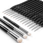 Golden Maple Miniature Paint Brushes Drybrush-18PCS Micro Detail Paint Brush Set, Small Fine Detail Model Brushes for Acrylics, Watercolors & Paint by Number, Figurine - Cocoa Brown