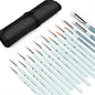 Golden Maple Miniature Paint Brushes Drybrush-18PCS Micro Detail Paint Brush Set, Small Fine Detail Model Brushes for Acrylics, Watercolors & Paint by Number, Figurine - Cocoa Brown