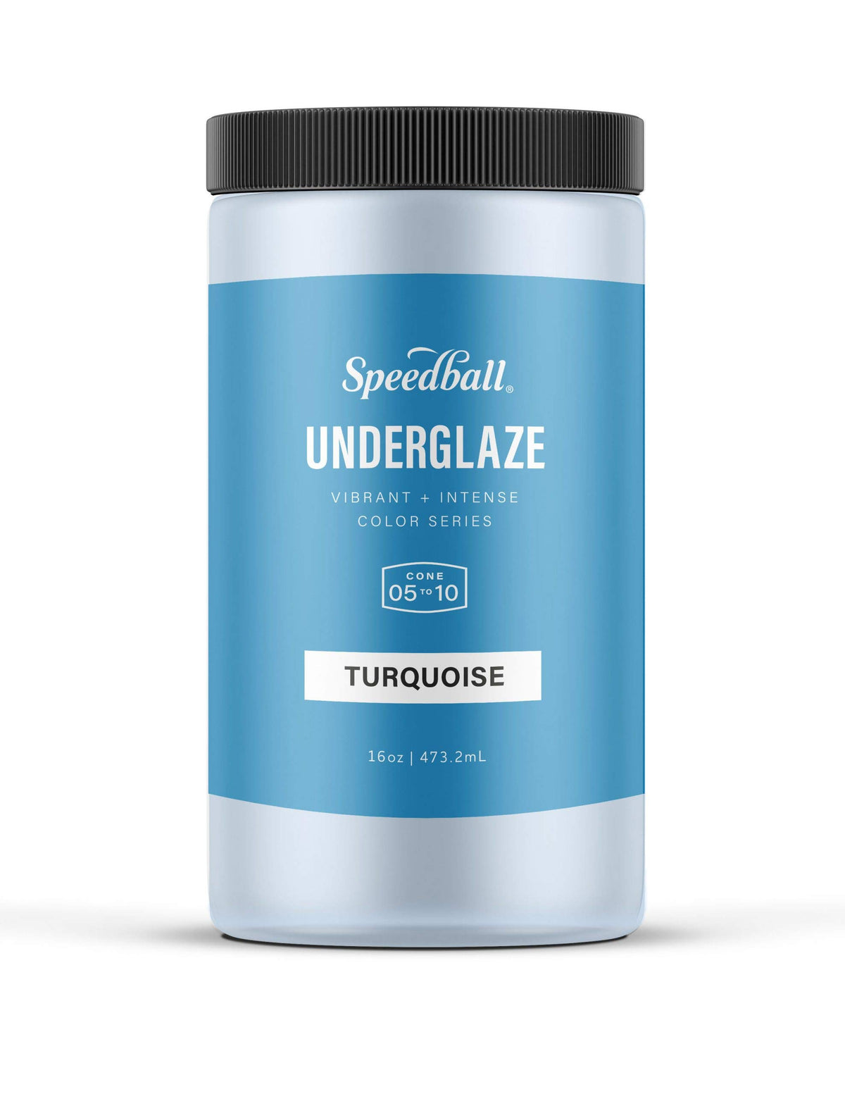 Speedball Underglaze, Teal, 16 oz, Made in USA, Lead-Free Color for Pottery and Ceramics, Wide Firing Range Cone 05-10, Food Safe