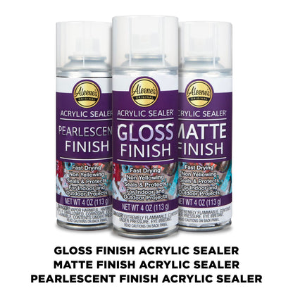 Aleene's 26412 Spray Gloss Finish, 6 Oz Acrylic Sealer, Original Version