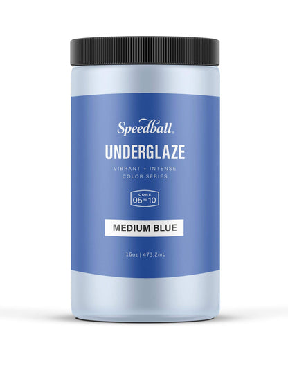 Speedball Underglaze, Teal, 16 oz, Made in USA, Lead-Free Color for Pottery and Ceramics, Wide Firing Range Cone 05-10, Food Safe