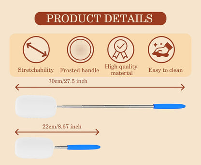 Telescoping Sponge Stick for Pottery, 27 Inches Long Pottery Sponges, Pottery Tool for Removing Excess Water from Tall and Narrow Pottery, 3 Pack