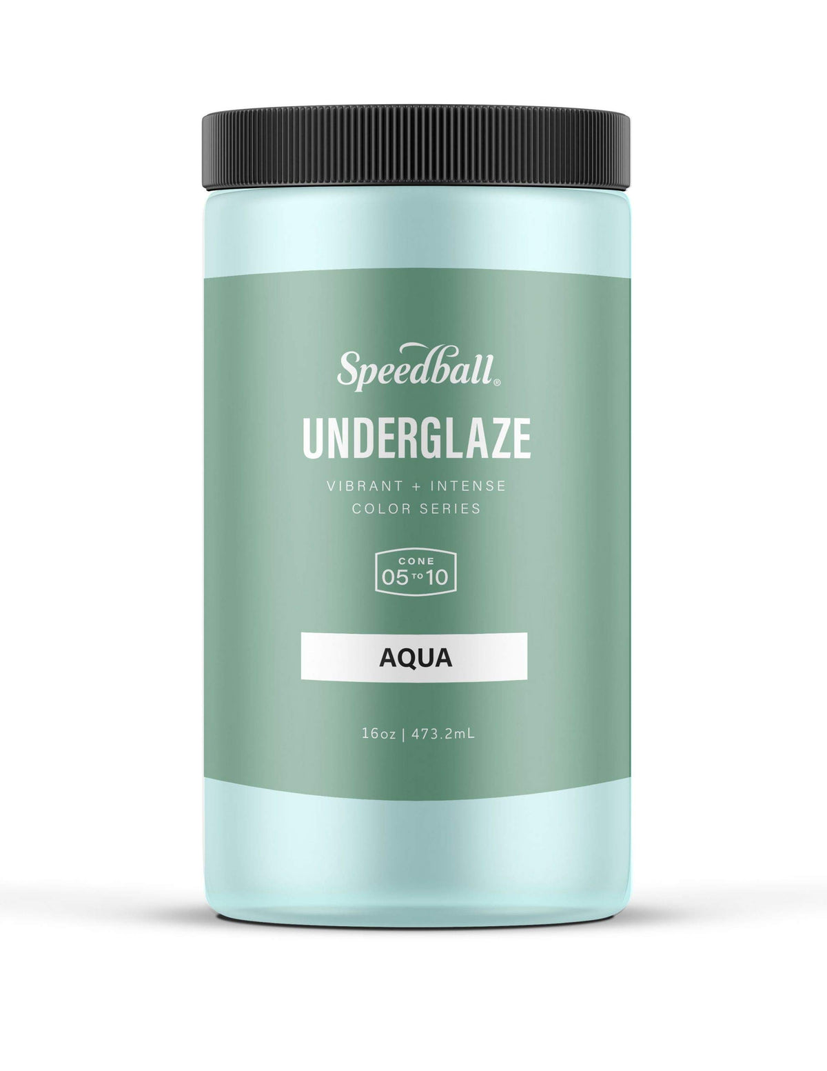 Speedball Underglaze, Teal, 16 oz, Made in USA, Lead-Free Color for Pottery and Ceramics, Wide Firing Range Cone 05-10, Food Safe