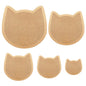 GeryVtee Ceramics Plate Forming Molds 6 Pcs Pottery Molds for Clay Handbuliding Plates Slump Mold for Pottery 6 Shapes Wooden Pottery Tools and Supplies (Mix)