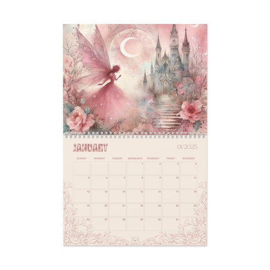 2025 Wall Calendars - Faeries in Pink