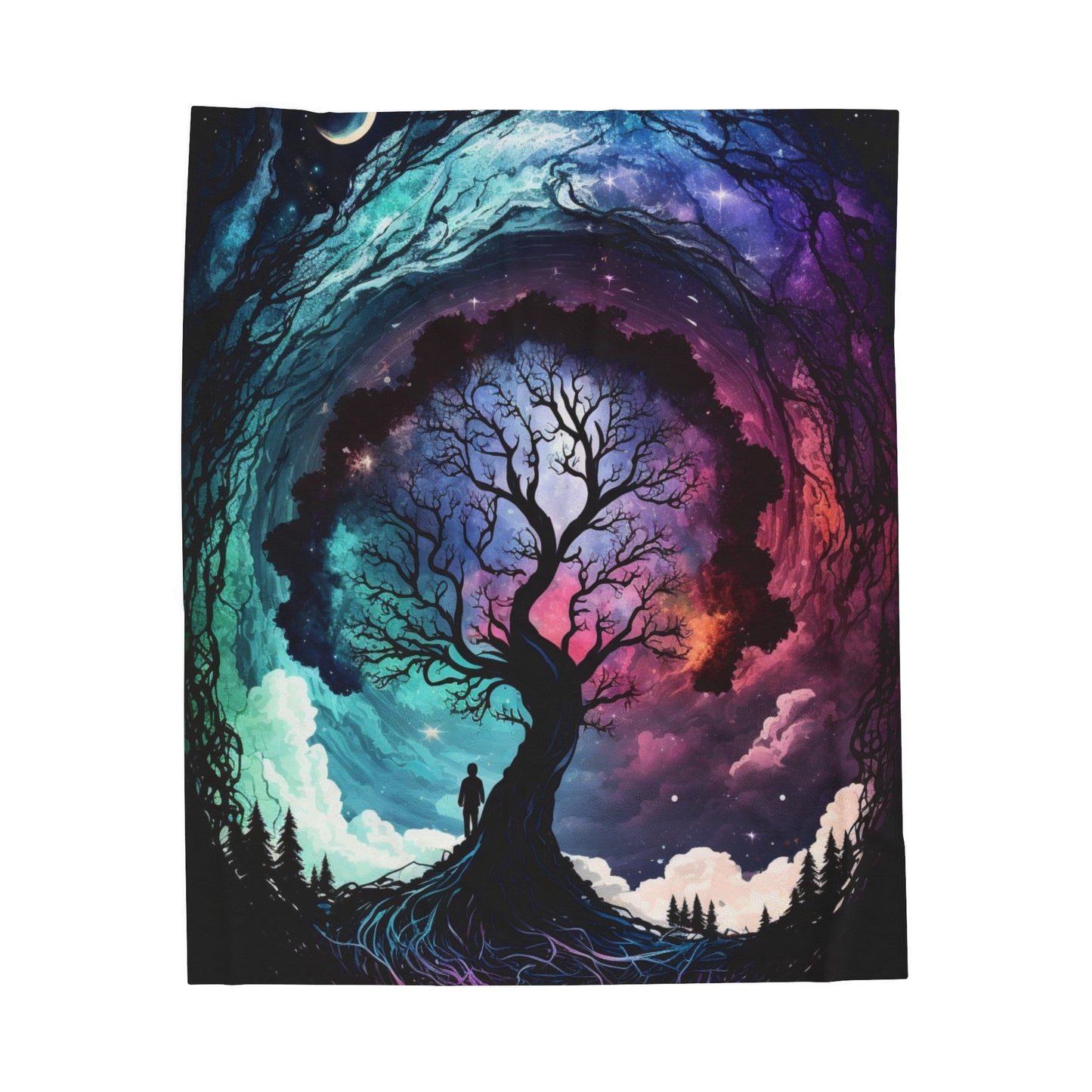 Plush Blanket - Fantasy Tree 2