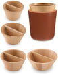 Colingmill 4 Pcs Rim Cone Shaper for Pottery and Ceramic Wooden Tools 4 Size Shaping Cone Trimming Tools for Sculpting Fixing Smoother Rounded Rim Pottery Artists and Hobbyists Supplies(Xs, S, M, L)