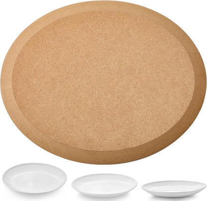Sunnyray 8 x 10 Inches Oval Pottery Mold Pottery Tools and Supplies Ceramic Molds Hand Building Dish Plate Press Mold for DIY Dish Plate Supplies