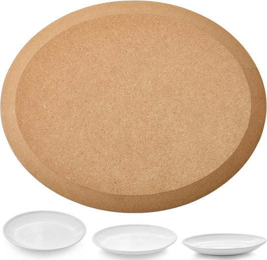 Sunnyray 8 x 10 Inches Oval Pottery Mold Pottery Tools and Supplies Ceramic Molds Hand Building Dish Plate Press Mold for DIY Dish Plate Supplies