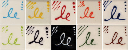 Creative Hobbies Mayco Designer Liner Ceramic Glaze Writers - 1.25 Ounce Each, Kit of All 10 Colors Plus Free Instructional Booklet
