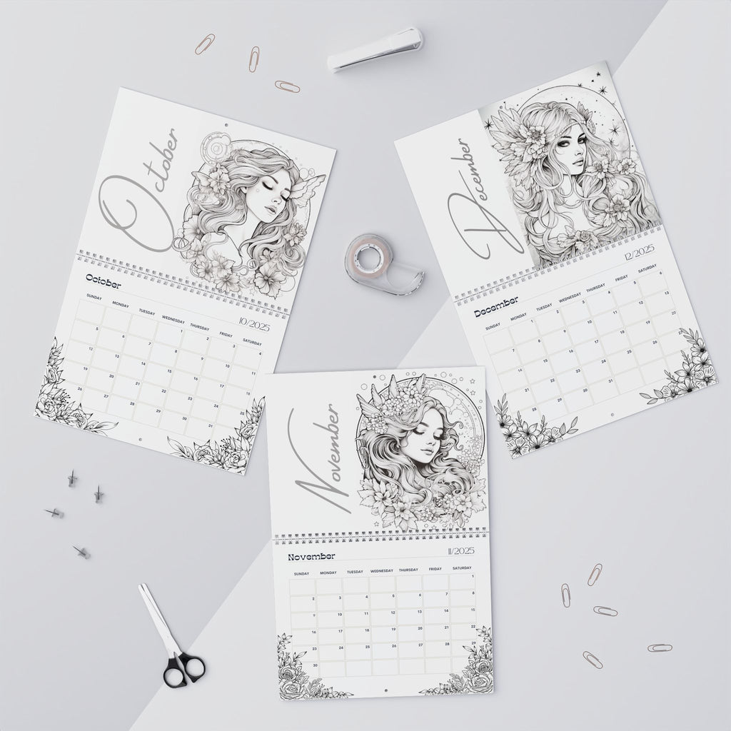 2025 Coloring Calendar - Moonlight Faeries Volume 8