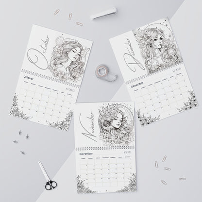 2025 Coloring Calendar - Moonlight Faeries Volume 8