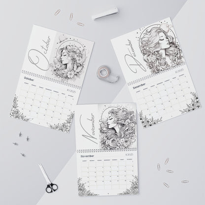 2025 Coloring Calendar - Moonlight Faeries Volume 5