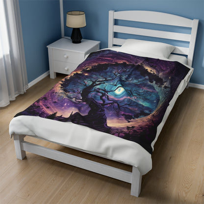 Plush Blanket - Fantasy Tree 4