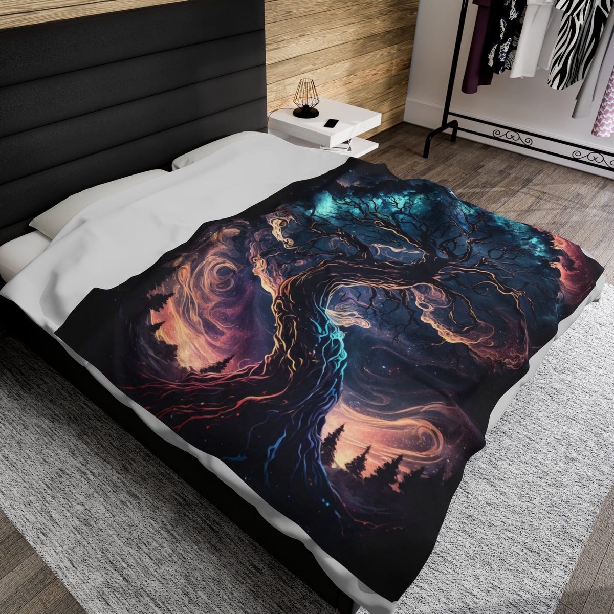 Plush Blanket - Fantasy Tree 1