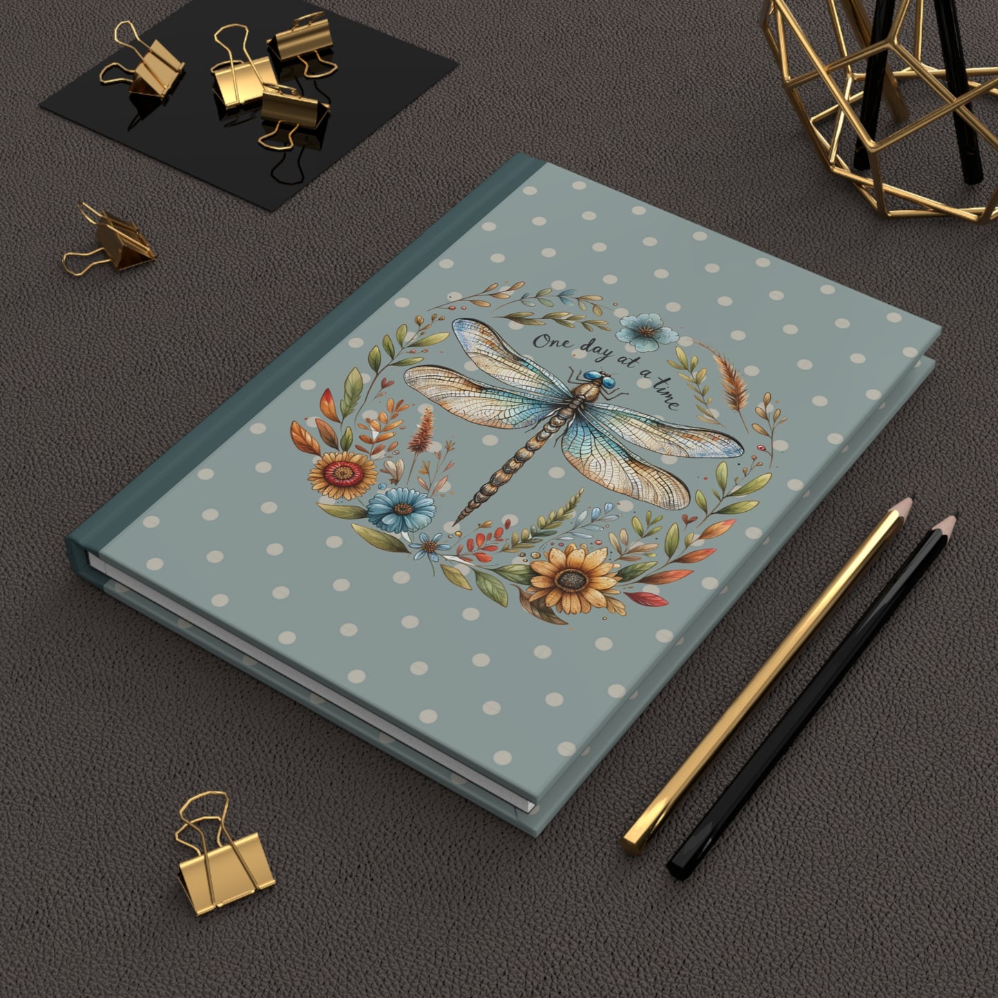 Matte Hardcover Journal - One day at a time
