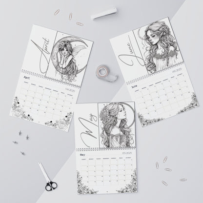 2025 Coloring Calendar - Moonlight Faeries Volume 6