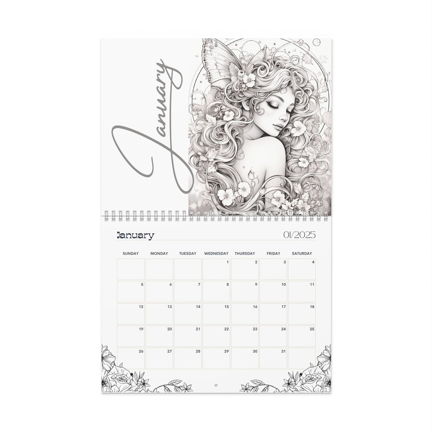2025 Coloring Calendar - Moonlight Faeries Volume 4
