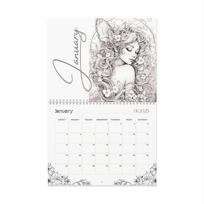 2025 Coloring Calendar - Moonlight Faeries Volume 4