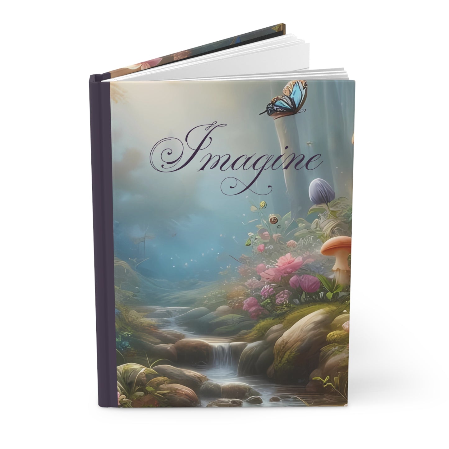 Matte Hardcover Journal - Imagine
