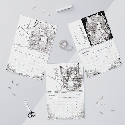 2025 Coloring Calendar - Moonlight Faeries Volume 4