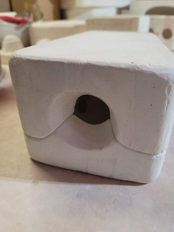 Doc Holliday · 122 · Standing Bunny · Ceramic Mold — Sides & seams
