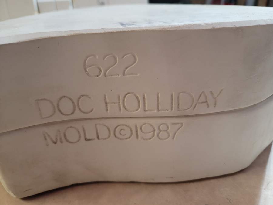Doc Holliday · 622 · Ram decorative vessel · Ceramic Mold — Markings & mold number
