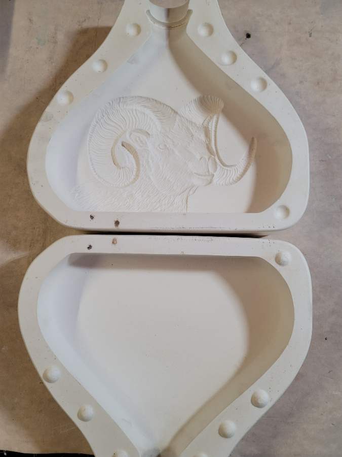 Doc Holliday · 622 · Ram decorative vessel · Ceramic Mold — All pieces